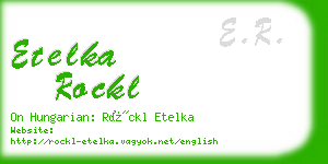 etelka rockl business card